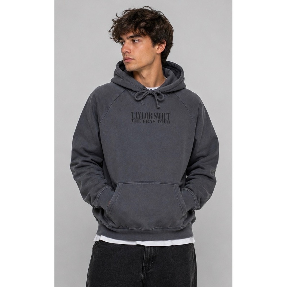 Taylor Swift The Eras Tour 2023 Charcoal Grey Hoodie Mens Medium Concert Merch